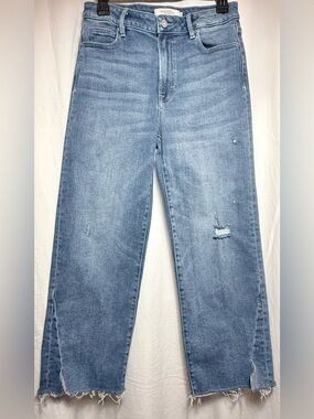 HIDDEN Cropped Straight-Leg Jeans